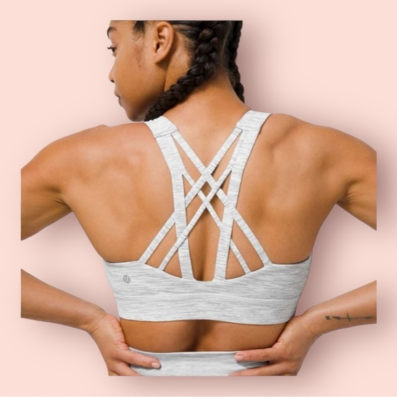 Lululemon Free To Be Elevated Bra Wee Are From Space Nimbus Battleship size 4 - Picture 3 of 6